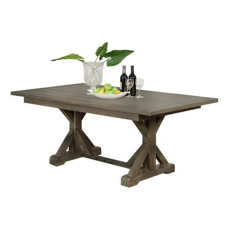 Best Quality Furniture Dinette Table Gray Wood Rustic