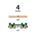 thumbnail image 4 of Set de tren de juguete BRIO World Lumber Loading Wagon 33696, color verde, 4 of 5
