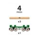 thumbnail image 4 of Set de tren de juguete BRIO World Lumber Loading Wagon 33696, color verde, 4 of 5