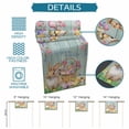 thumbnail image 6 of Happy Easter Table Runner 70 Inches Long Farmhouse Dress Scarves, Spring Easter Eggs Bunny Floral Teal Wood Dining Tablerunner for Coffee Table/Kitchen Island/Party Décor, 13" x 70", 6 of 8