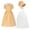 Yellow, variant on Girls Floral Print Short Sleeve Dress and Hat Set Cute Crewneck Casual Party Outfit Soft Pullover Style Versatile for Fall Winter Playdate Photo Daily Wear(Yellow,7-8 Years)