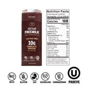 Strive Freemilk Chocolate 32 fl oz, Lactose-Free, Shelf Stable, Vegan-Friendly, 10g Protein, Low Sugar, Kosher Pareve, Milk Alternative