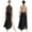 Black, variant on Lyrical Dance Costumes for Women Contemporary Dancewear Halter Strappy Back Leotard Maxi Overlay Dress Black S