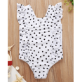 thumbnail image 1 of Faithtur Little Girls One-piece Swimsuit Wave Point Sleeveless Swimwear, 1 of 9
