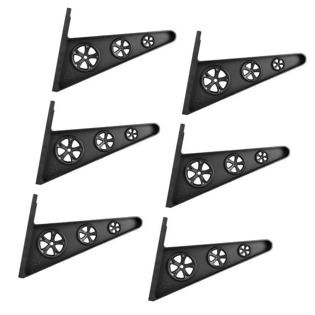 Skateboard Deck Display Wall Mount Hanger Rack Longboard Holder Hanging Tool DIY 43x20cm 3 pares Cola Estante de exhibición del monopatín