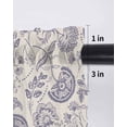 thumbnail image 6 of Purple Fruit Curtains 63 Inch Length, Sheer Curtains for Bedroom Living Room Window Country Retro Floral Botanical Plant Rod Pocket Voile Drapes Kitchen Curtains Small Half Window 42"x63" 2 Panels, 6 of 6
