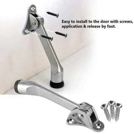 Rdeghly Door Holder Door Stopper Zinc Alloy Feet Kick Down Home