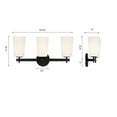 thumbnail image 4 of Crystorama Lighting - Colton - 3 Light Wall Mount-11.75 Inches Tall and 23.25, 4 of 13