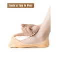 thumbnail image 3 of Luxtrada 3 pairs Women No Show Socks Ultra Low Cut Liner Socks Ice Feeling Socks Nonslip Liner Invisible Hidden Thin Socks (Skin), 3 of 8