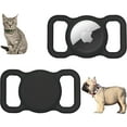 thumbnail image 4 of Apple AirTag Dog Collar Holder (2 Pack) Apple Air Tag Holder for Dogs & Cats, Premium Silicone Protective Case for Pets GPS Tracker (Glow in The Dark Pink), 4 of 5