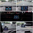 thumbnail image 3 of HUD inteligente para automóvil OBD2 Head-Up Display Pantalla de 4" Navegación GPS Lector de códigos de fallas Monitor de consumo de combustible Monitor de consumo de combustible Rastreador de datos, 3 of 7