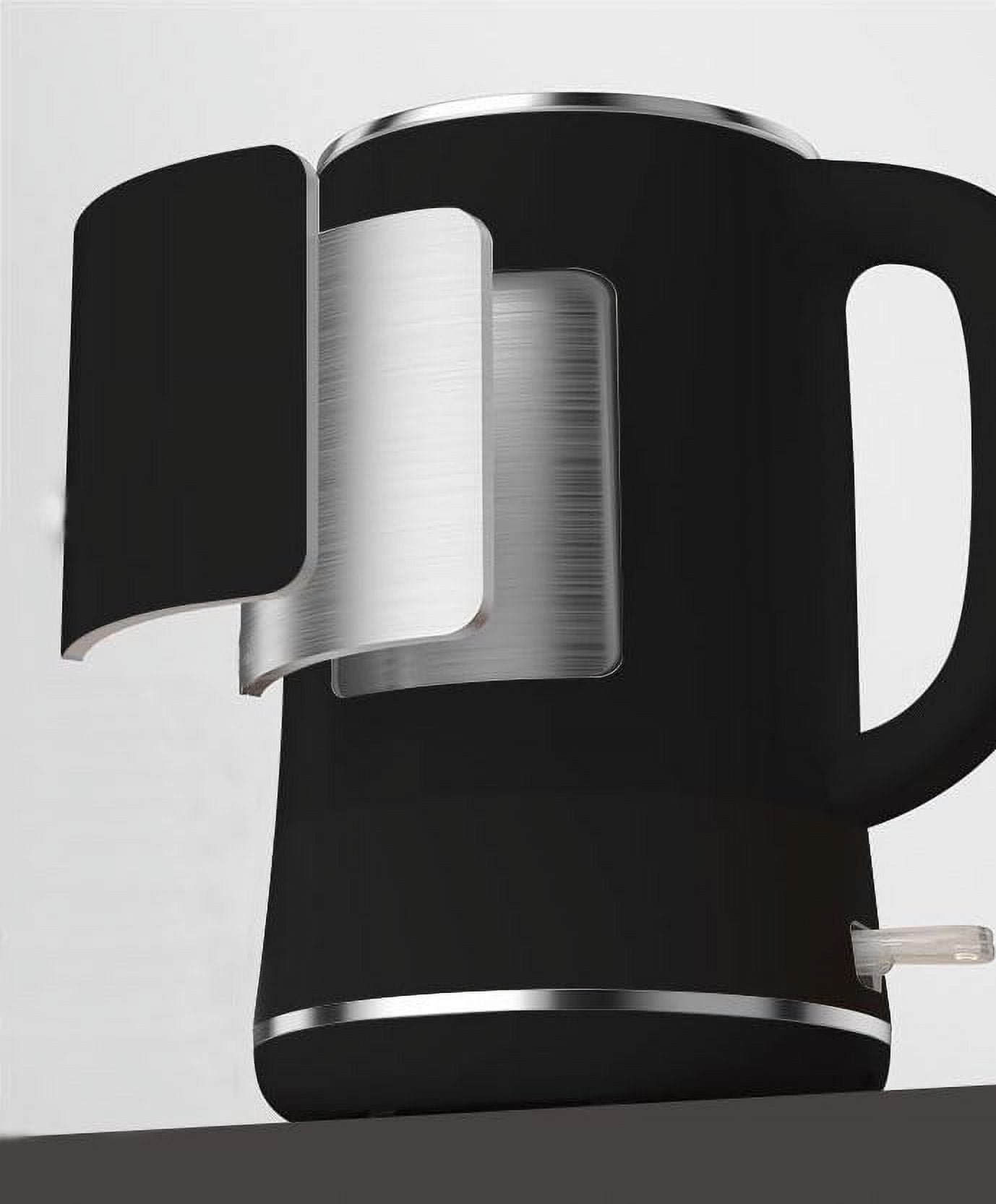 Bear Electric Kettle, Tea Kettle,1.7L, Fast boiling with 304 S/S Inner pot and lid, Auto Shut Off and Boil Dry Protection, 1500W, Black