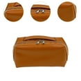 thumbnail image 6 of Mornei Small Makeup Bag Toiletry Organizer Bag Cosmetic Pouch Portable with Divider and brown, 6 of 9
