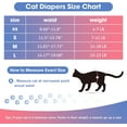 thumbnail image 2 of Cat Diapers, Stretchy Waist Wraps for Male & Female Cats, Heat Period Pink, Super Absorbent Leak-Proof Disposable Diapers for Cats & Dogs, 2 of 9