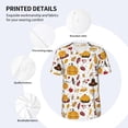 thumbnail image 3 of KLL Thanksgiving for Men's Baseball Shirts,Short Sleeve Casual Shirts Button Down Shirt for Men Beach Summer Wedding Shirt-Large, 3 of 7