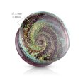 thumbnail image 3 of Flared Glass Plugs Purple Galaxy Swirl Double - Sold as Pair, 3 of 4