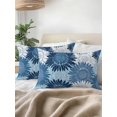 thumbnail image 2 of Outdoor Pillows Waterproof, Blue Sunflowers Bedding Throw Pillows with Insert for Couch Sofa Bed, Flowers Modern Abstract Art 12x20 Inch Pillowcases Decorative Camping Patio Pillow Set of 2, 2 of 7