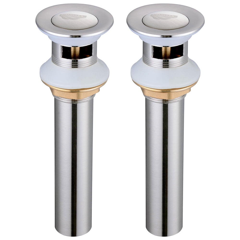 Aquaterior 2 Pack 1 3/8" Bathroom Sink Pop Up Drain with Overflow ...