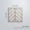 thumbnail image 3 of Ekena Millwork 15 3/8"W x 15 3/8"H x 3/8"T Medium Genoa Decorative Fretwork Wood Wall Panels, Red Oak, 3 of 3