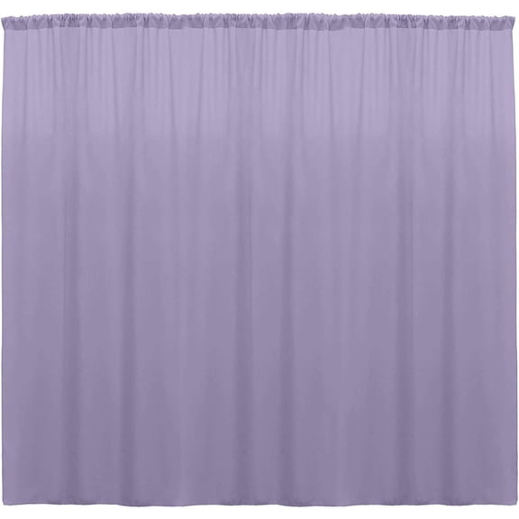CintBllTer 100% Polyester Window Curtain/Stage Backdrop Curtain/Photography Backdrop 58" Inch Wide X 108" Inch Long (Lilac, Pack of 2)