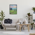 thumbnail image 3 of Stupell Industries Country Rural Grasslands Striking Pink Sunset Sky Painting Black Framed Art Print Wall Art, Design by Allayn Stevens, 3 of 5