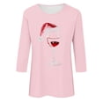 thumbnail image 4 of RKSTN Sweat-Shirt pour Femmes Mode Imprimé Décontracté Col Rond Pull Manches 3/4 Haut Chandail en Molleton de Noël, 4 of 4