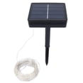 thumbnail image 1 of Guirnalda de luces solares de 300 LED, IP44, impermeable, para exteriores, jardín, patio, decoración, blanco cálido, 32 m, 1 of 14