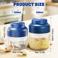 thumbnail image 6 of 2026 New Electric Garlic Chopper, Mini Portable Veggie Chopper USB Charging Wireless Food Processor, Upgrade Electric Mini Garlic Chopper Set Wireless Veggie Grinder (Blue, 250ML), 6 of 6