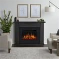 thumbnail image 2 of Bowery Hill 52" Slim Solid Wood and Glass Electric Fireplace in Gray Finish, 2 of 13