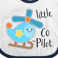 thumbnail image 4 of Inktastic Little Co-Pilot- Cute Helicopter Boys or Girls Baby Bib, 4 of 4