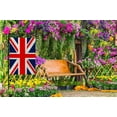 thumbnail image 4 of United Kingdom Flag Garden Flag Small Vertical Double Sided 12.5 x 18 Inch Britain Country Flag Emblem England Europe Burlap Yard Outdoor Decor, 4 of 6