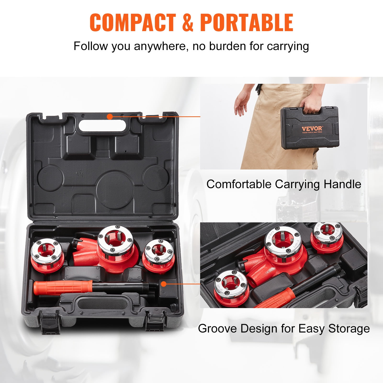 BENTISM KT1103A, Easy To Operate Tool Set, 3 Pieces