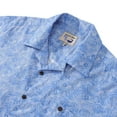 thumbnail image 2 of YIUME Hawaiian Shirts For Men Traditional Koi Carp Printed 100% Cotton Short Sleeve - Blue, 2 of 8