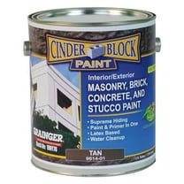 Rae Exterior Paint, Flat, Water Base, Tan, 1 gal 9614-01