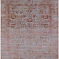 thumbnail image 1 of Ahgly Company Machine Washable Indoor Square Industrial Modern Dark Almond Brown Area Rugs, 6' Square, 1 of 7