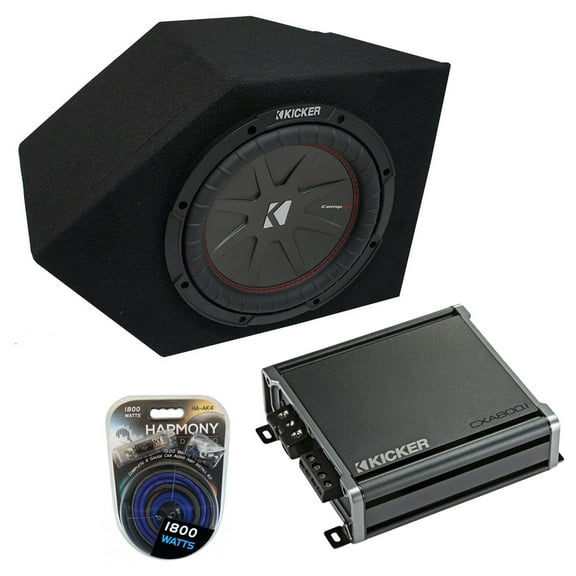 93-02 Pontiac Firebird Coupe Pass Side 10" Kicker CompR CWR10 Sub Box CXA800.1