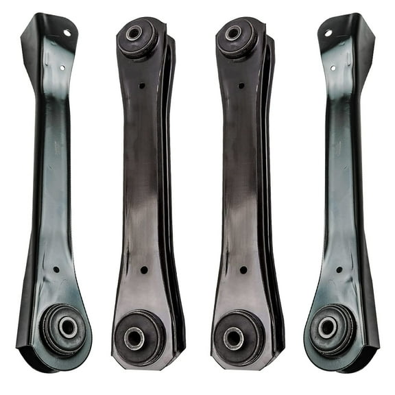 Detroit Axle - Front Control Arms for 91-99 Jeep Cherokee Comanche 1991 1992 1993 1994 1995 1996 1997 1998 1999, 4 Control Arms w/Bushing Lower and Upper Assembly Replacement