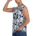 thumbnail image 3 of Daiia Hawaiian Style Printed Men's Tank Tops,Casual Soft Sleeveless Gym Muscle Shirts Bodybuilding Tee-Large, 3 of 8