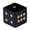 Black, variant on KGJQ Natural Hand Carved Stone Dice, Mini Healing Faux Crystal Dice, 6-Sided Golden Dots Dice for Tabletop Board Game, Casino Game