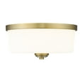 thumbnail image 6 of Z-Lite 220F3-HBR Arlington 14 Inch Flush Mount Ceiling Light, Brass, 6 of 7