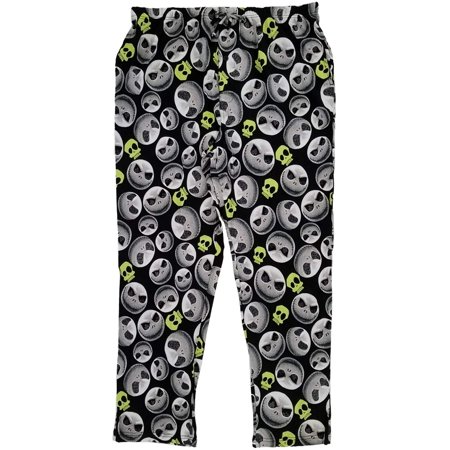 The Nightmare Before Christmas Mens Black Knit Sleep Pants Pajama ...