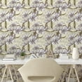 thumbnail image 2 of Ambesonne Vintage Peel & Stick Wallpaper for Home, Lily Flowers Leaves Pattern, 13"x100", Olive Green Pale Camel, 2 of 5