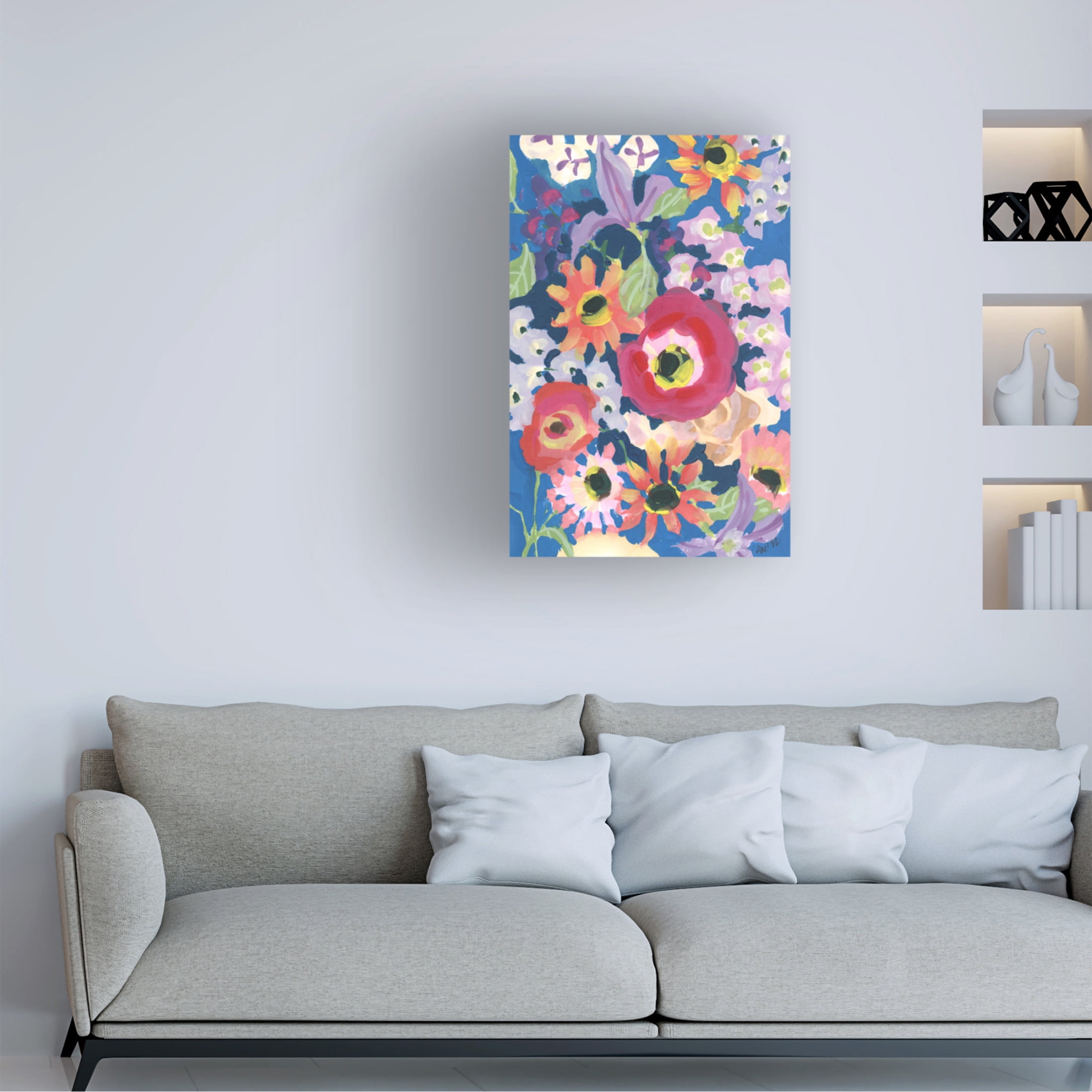 Trademark Fine Art Ania Zwara Viva MAgenta Poppy Canvas Wall Art