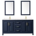 thumbnail image 3 of Wyndham Collection Daria 72" Light-Vein Wood Double Bathroom Vanity in Blue/Gold, 3 of 6