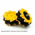 thumbnail image 1 of Pour Mecanum Roue pour Moteur Omni Roue Connecteur Pneu pour Robot Intelligent (Roue*4), 1 of 8