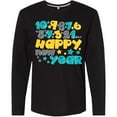 thumbnail image 3 of Inktastic Happy New Year Countdown Long Sleeve T-Shirt, 3 of 5