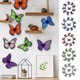 thumbnail image 2 of 10 Pcs/set Butterfly Refrigerator Magnets 3d Realistic Butterfly Strong Magnet Anti-slip Firdge, 2 of 5