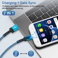 thumbnail image 6 of 2 Pack Micro USB Charger, USB A to Micro Cable 6FT with USB Wall Charger, Android Charger Block Fast Charging Cable for Kindle, E-Reader, Samsung J8 J7 Pro S6S7, Droid Cord AC Power Adapter, Blue, 6 of 9