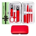 thumbnail image 1 of Juego de manicura Juego de cortaúñas para mujeres y hombres Kit de cortaúñas para dedos de los pies de acero inoxidable Herramientas de cuidado personal con estuche de viaje portátil Herramientas de m, 1 of 5