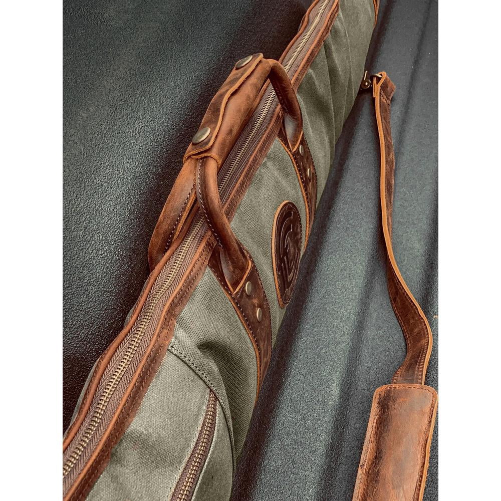 Outdoor Leisure Products Canvas and Leather Shotgun Case